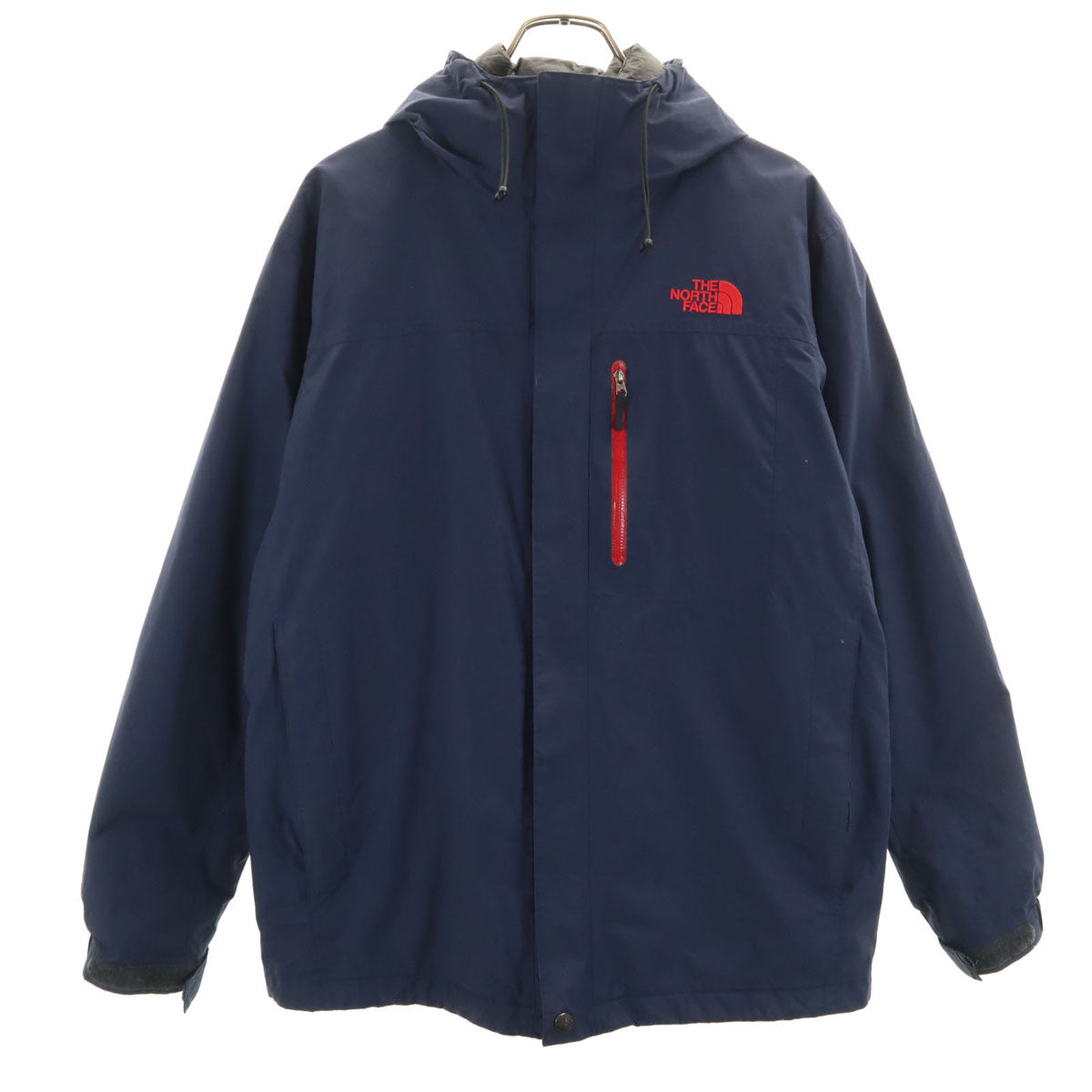 THE NORTH FACE ザノースフェイス ダウンジャケット L ネイビー ライナー付き 3WAY アウトドア NP61733 メンズ