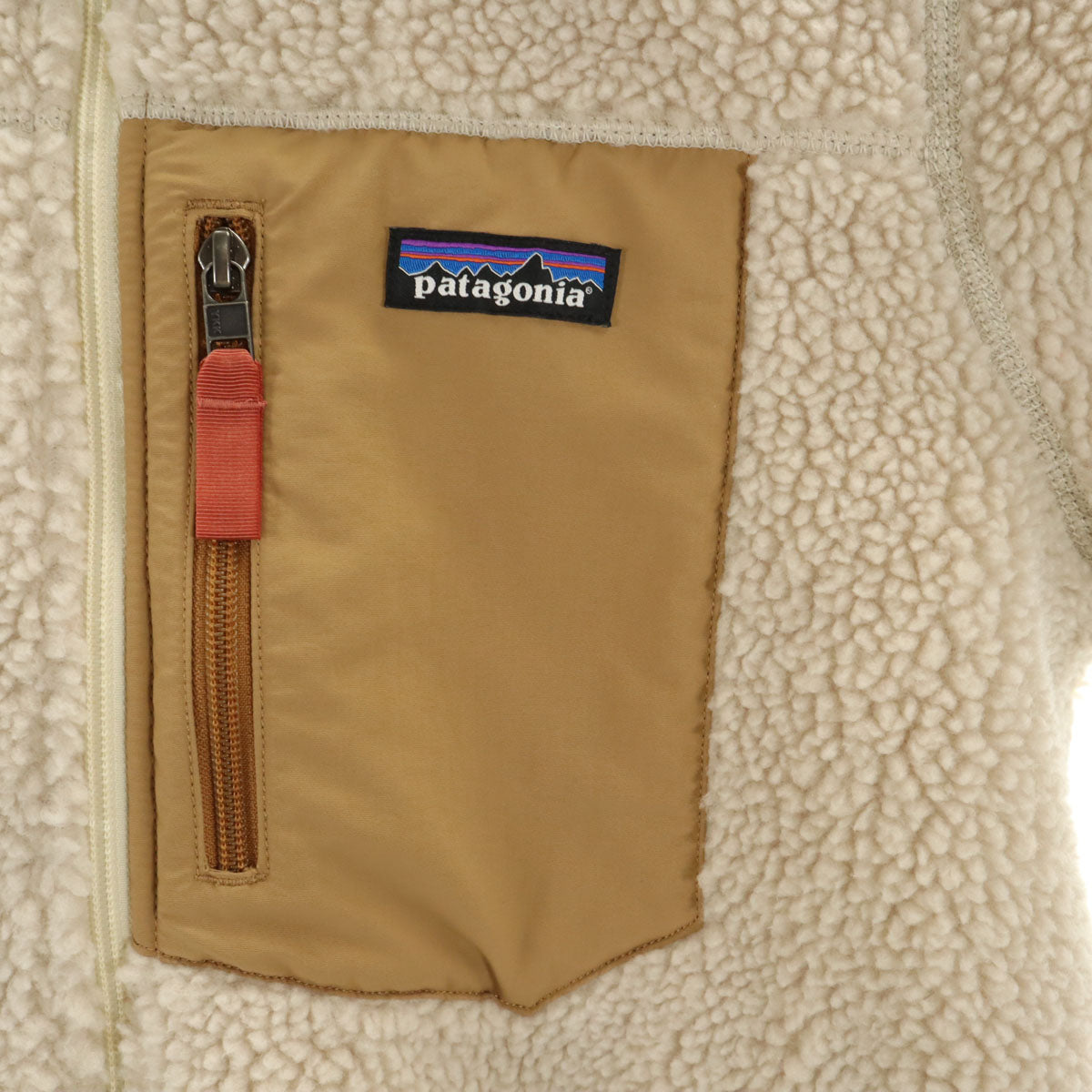 美品 patagonia パタゴニア クラシックレトロ X フリースジャケット M ベージュ アウトドア STY23074FA20 レディース