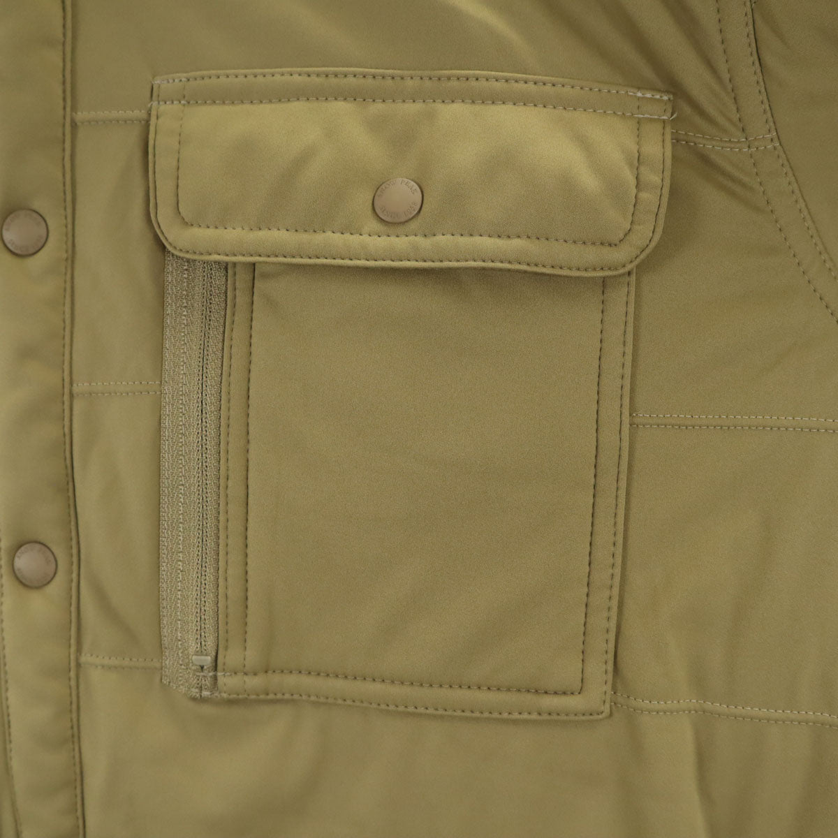 snowpeak スノーピーク 長袖 シャツ L カーキ 薄中綿入り メンズ