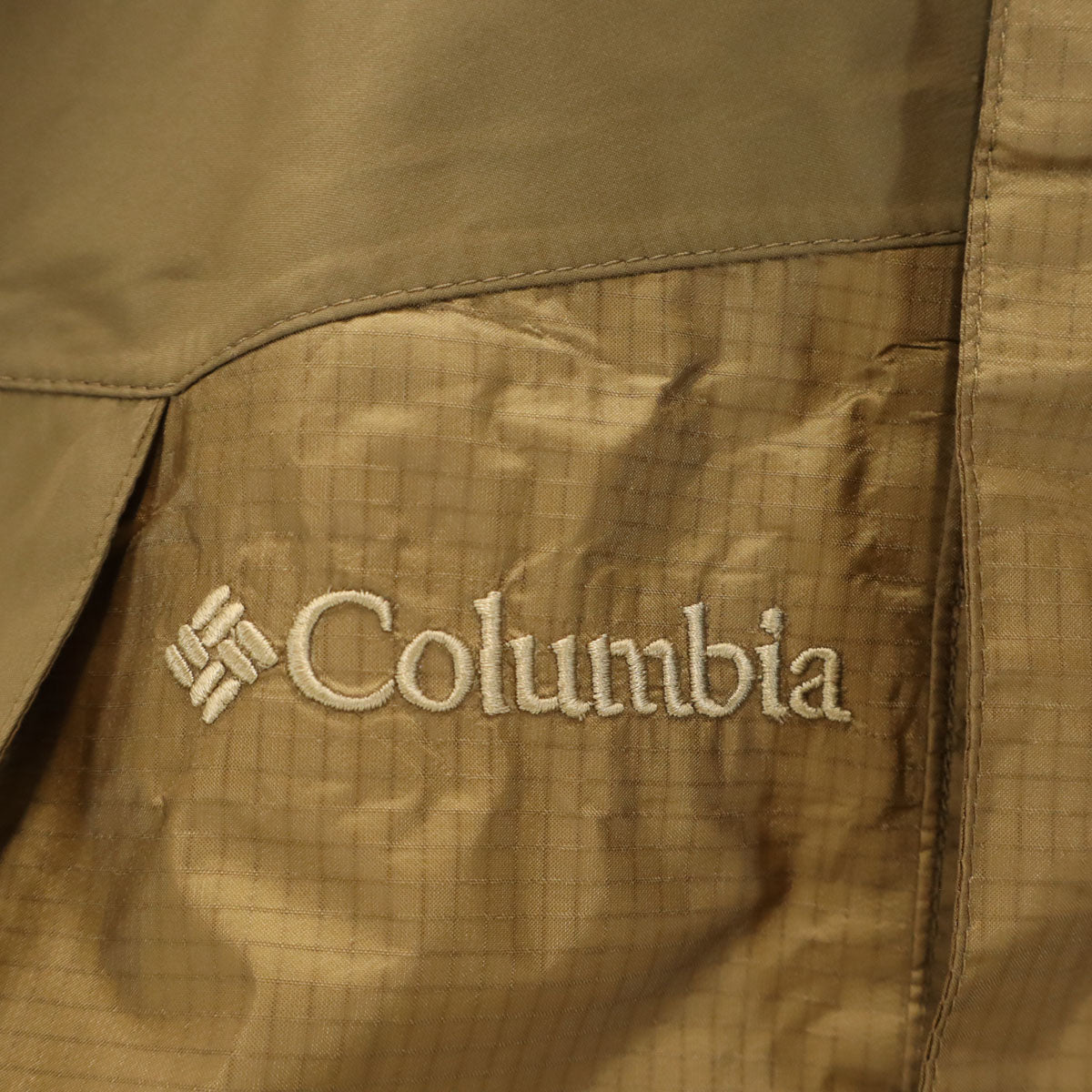 Columbia コロンビア バランディ レインジャケット 上下 セットアップ S ブラウン GORE-TEX PACLITE 収納袋付き アウトドア メンズ