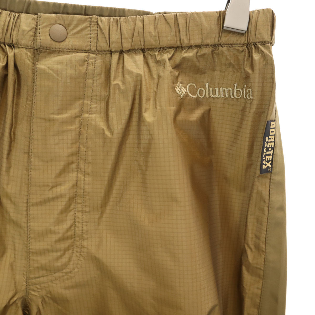 Columbia コロンビア バランディ レインジャケット 上下 セットアップ S ブラウン GORE-TEX PACLITE 収納袋付き アウトドア メンズ