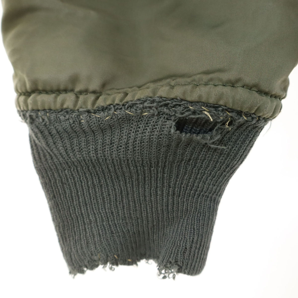 ALPHA アルファ 90s USA製 MA-1 オールド フライトジャケット XL カーキ メンズ