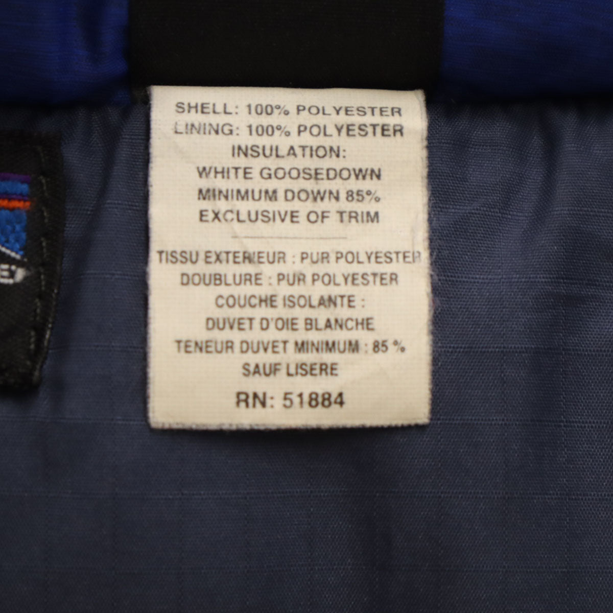 patagonia パタゴニア 00s オールド グース ダウンベスト M ブルー アウトドア 84630 メンズ