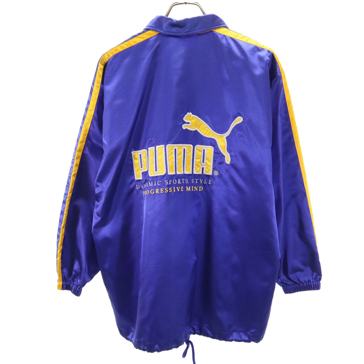 PUMA プーマ 90s オールド ヒットユニオン バックロゴ コーチジャケット 160 青紫 ウィンドブレーカー キッズ