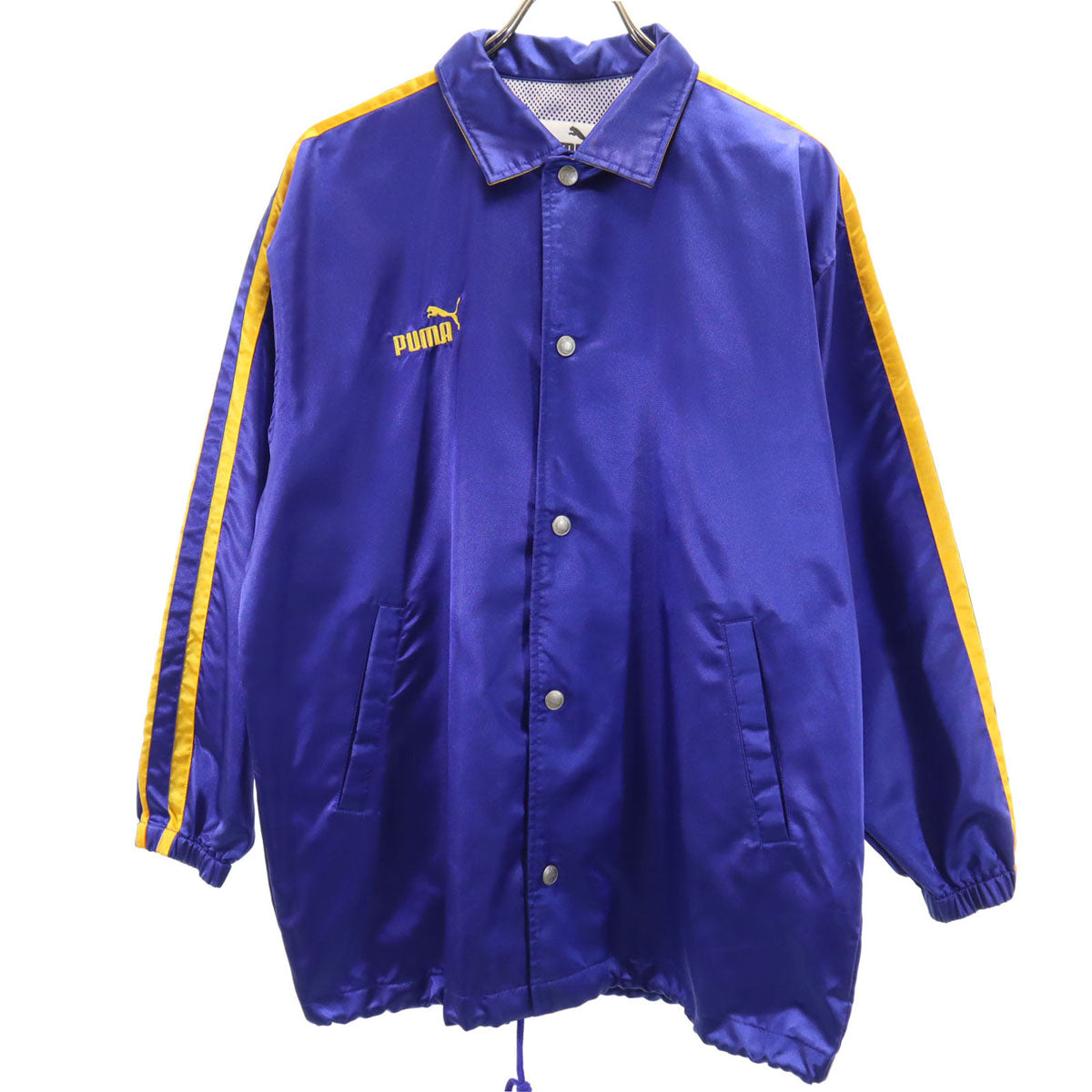 PUMA プーマ 90s オールド ヒットユニオン バックロゴ コーチジャケット 160 青紫 ウィンドブレーカー キッズ