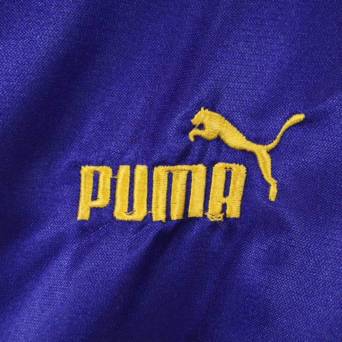 PUMA プーマ 90s オールド ヒットユニオン バックロゴ コーチジャケット 160 青紫 ウィンドブレーカー キッズ