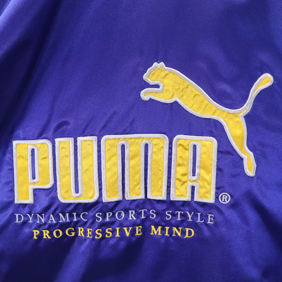 PUMA プーマ 90s オールド ヒットユニオン バックロゴ コーチジャケット 160 青紫 ウィンドブレーカー キッズ