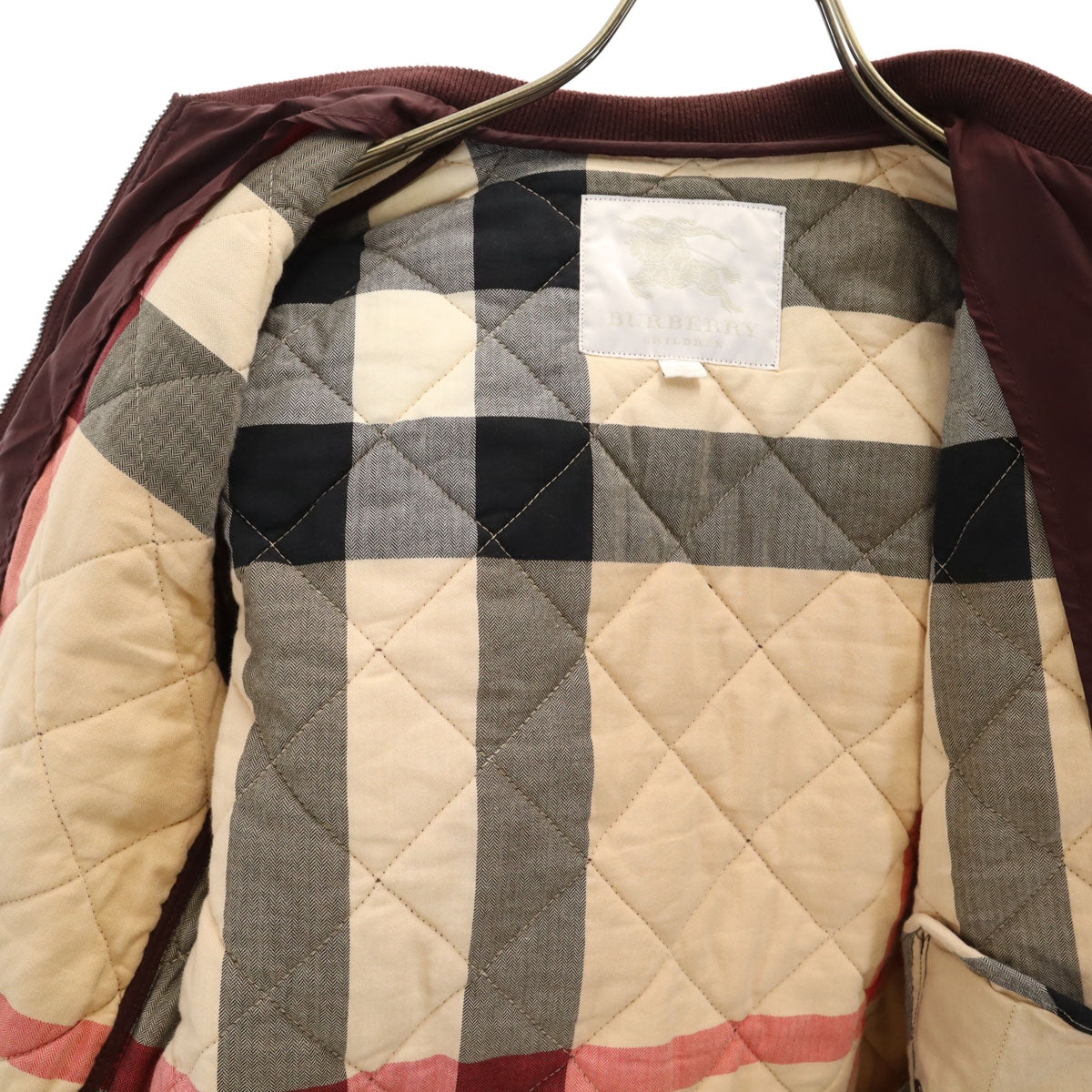 BURBERRY CHILDREN バーバリー チルドレン キルティングジャケット 12Y-152 ボルドー系 三陽商会 キッズ