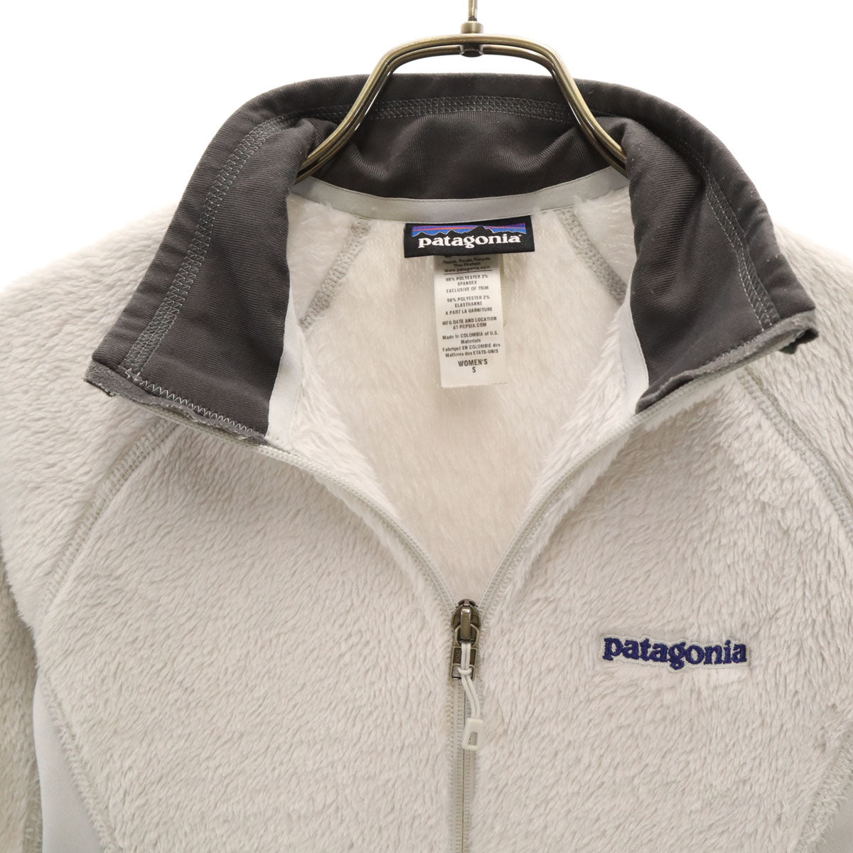 美品 patagonia パタゴニア R3 フリースジャケット S グレー 25691FA13 アウトドア レディース