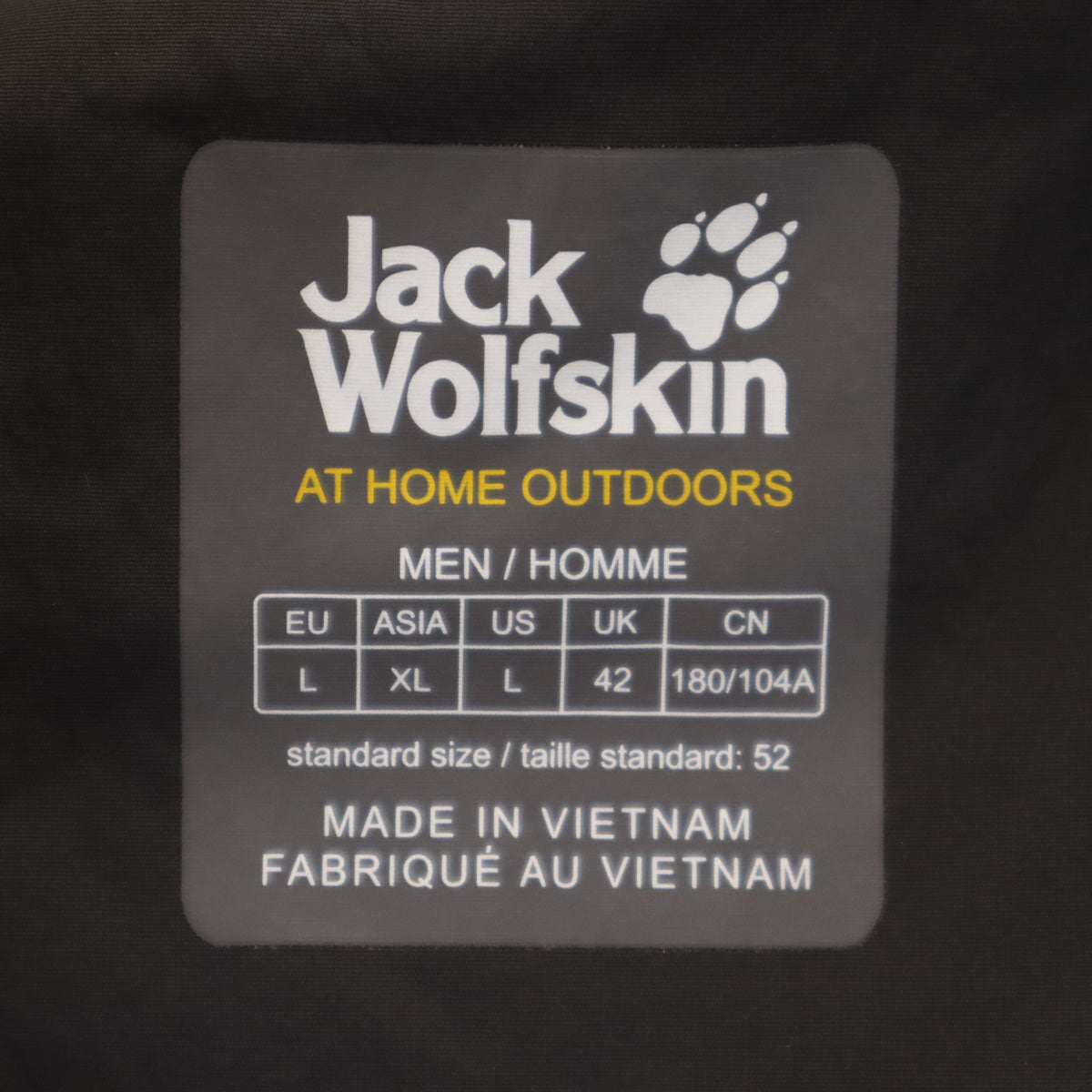 Jack Wolfskin ジャックウルフスキン マウンテンジャケット XL チャコールグレー アウトドア メンズ