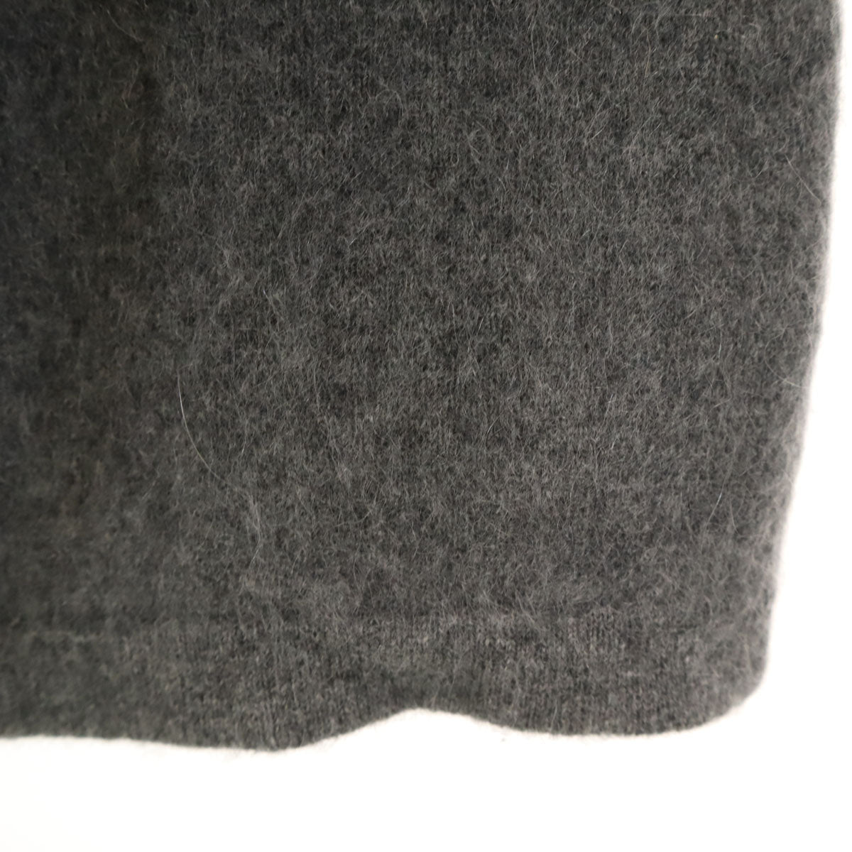 ANAYI アナイ カシミヤ100% 長袖 ショート丈 ニットカーディガン 38 グレー レディース