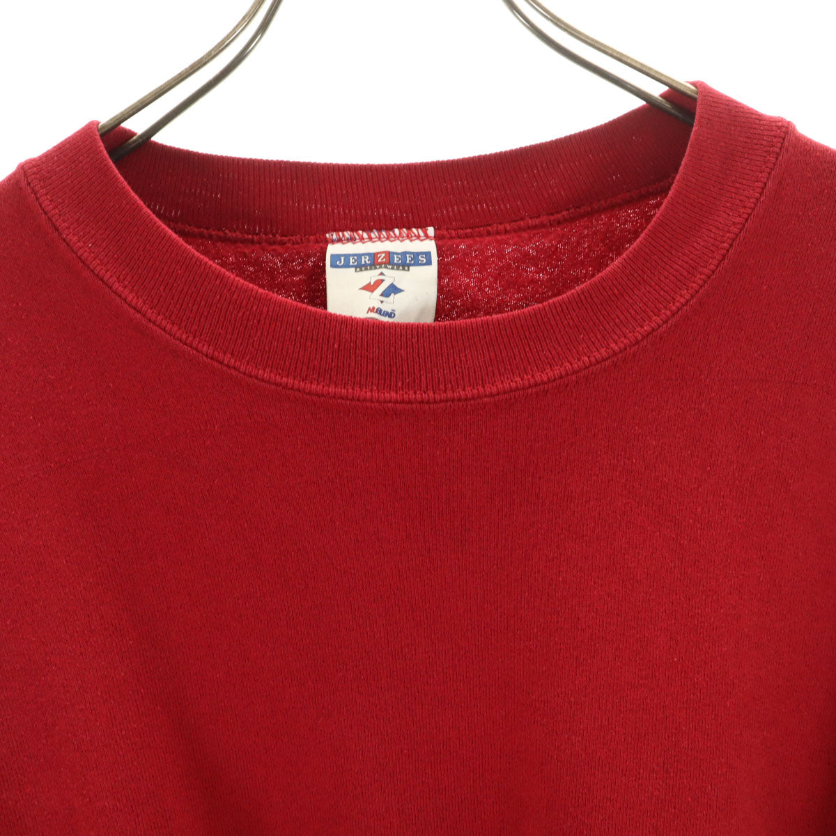 JERZEES ジャージーズ 90s USA製 オールド 長袖 トレーナー 2X レッド系 スウェット ビッグサイズ メンズ