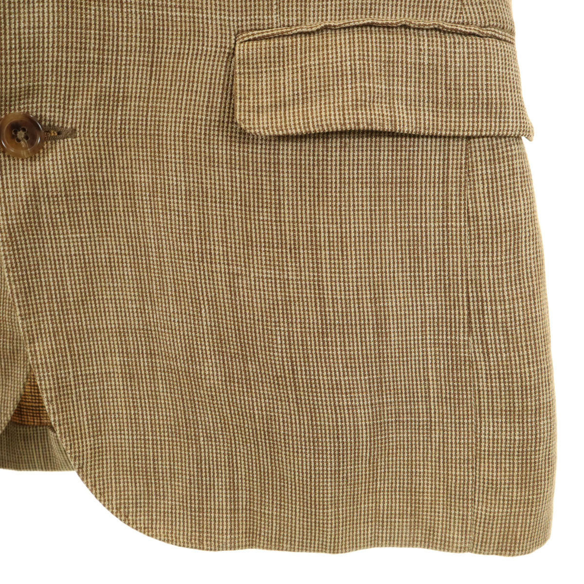 Polo by Ralph Lauren ポロバイラルフローレン シルクリネンブレンド イタリア製 テーラードジャケット 36 ベージュ系 メンズ