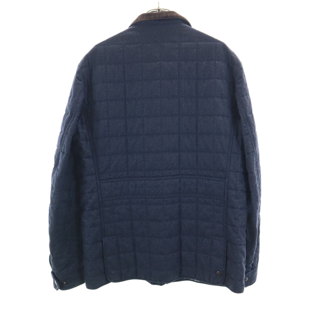 Fay フェイ スクエア キルティングジャケット M ネイビー メンズ
