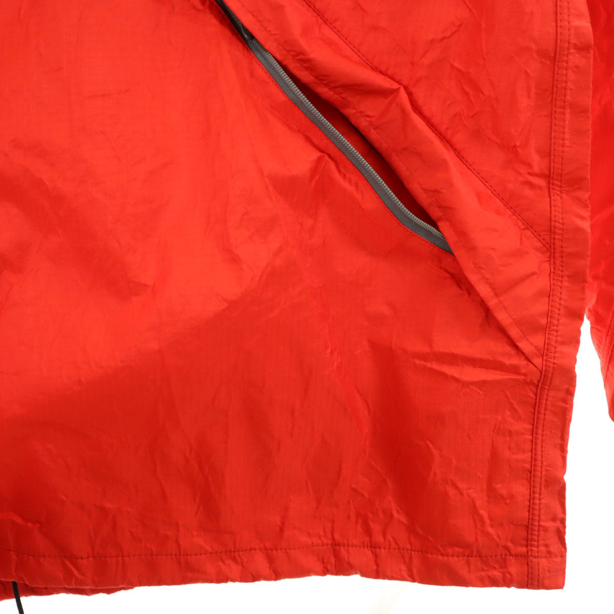 mont-bell モンベル ゴアテックス ジャケット 上下 セットアップ XL 朱色 収納袋付き アウトドア メンズ