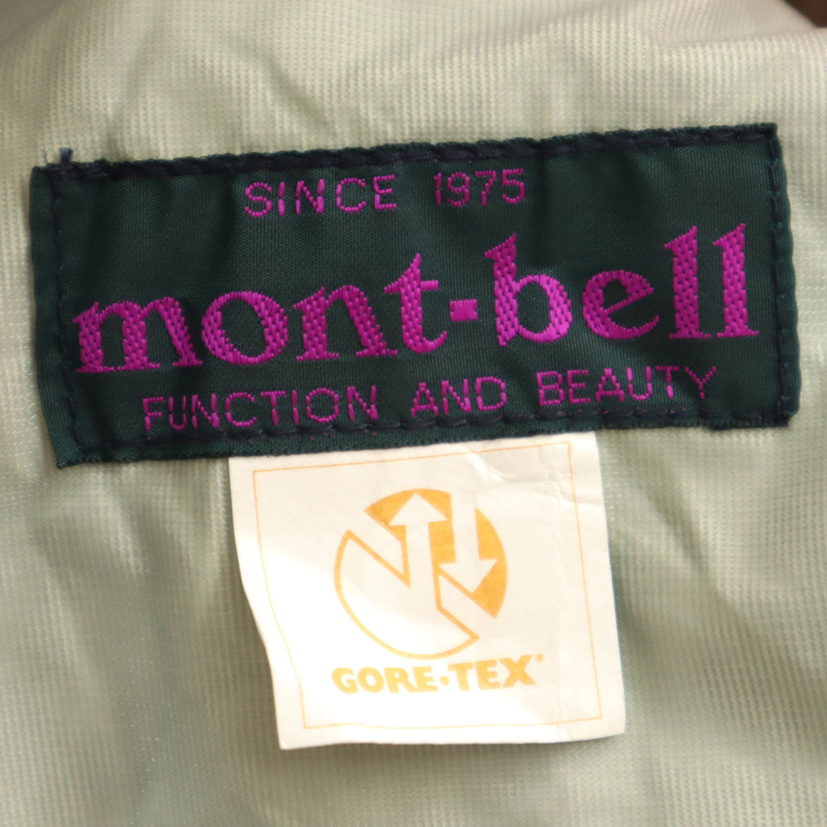 mont-bell モンベル ゴアテックス ジャケット 上下 セットアップ XL 朱色 収納袋付き アウトドア メンズ
