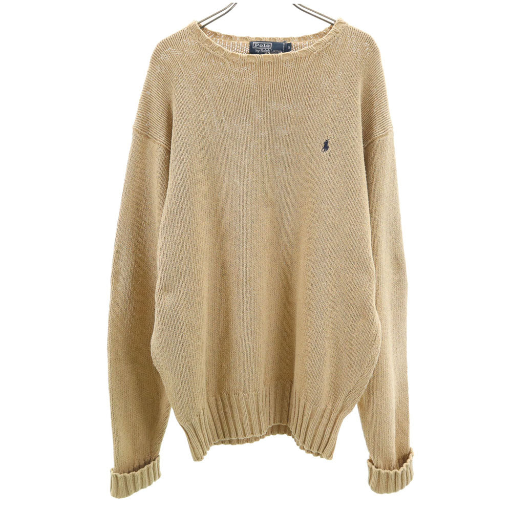 Polo by Ralph Lauren ポロバイラルフローレン 長袖 ニット M ベージュ セーター メンズ