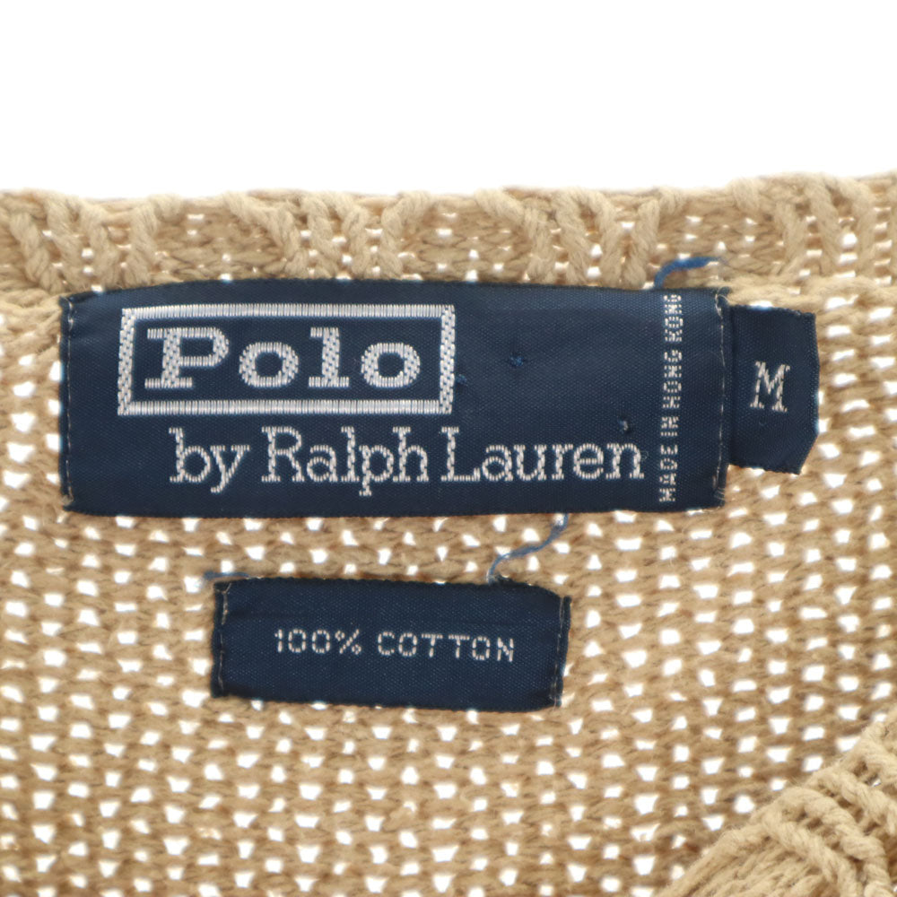 Polo by Ralph Lauren ポロバイラルフローレン 長袖 ニット M ベージュ セーター メンズ