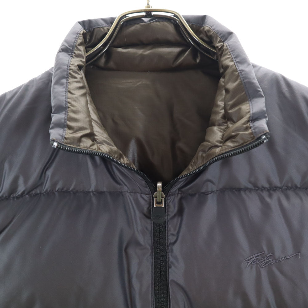 FIRSTDOWN ファーストダウン リバーシブル ダウンベスト L チャコールグレー メンズ