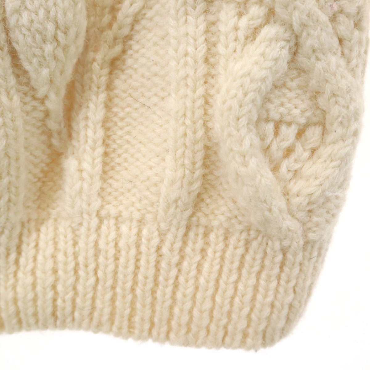 Brooks Brothers ブルックスブラザーズ 長袖 アラン編み セーター S 生成り ニット メンズ