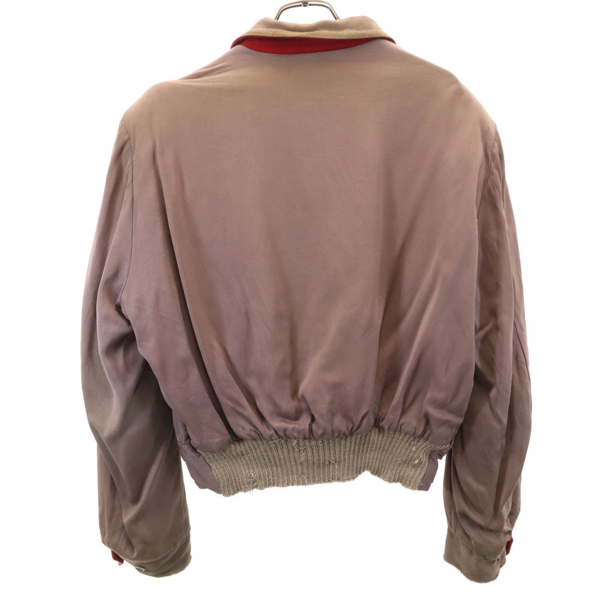 60s ヴィンテージ ギャバジャン リバーシブル ジャケット 小豆色 TALONジップ レディース