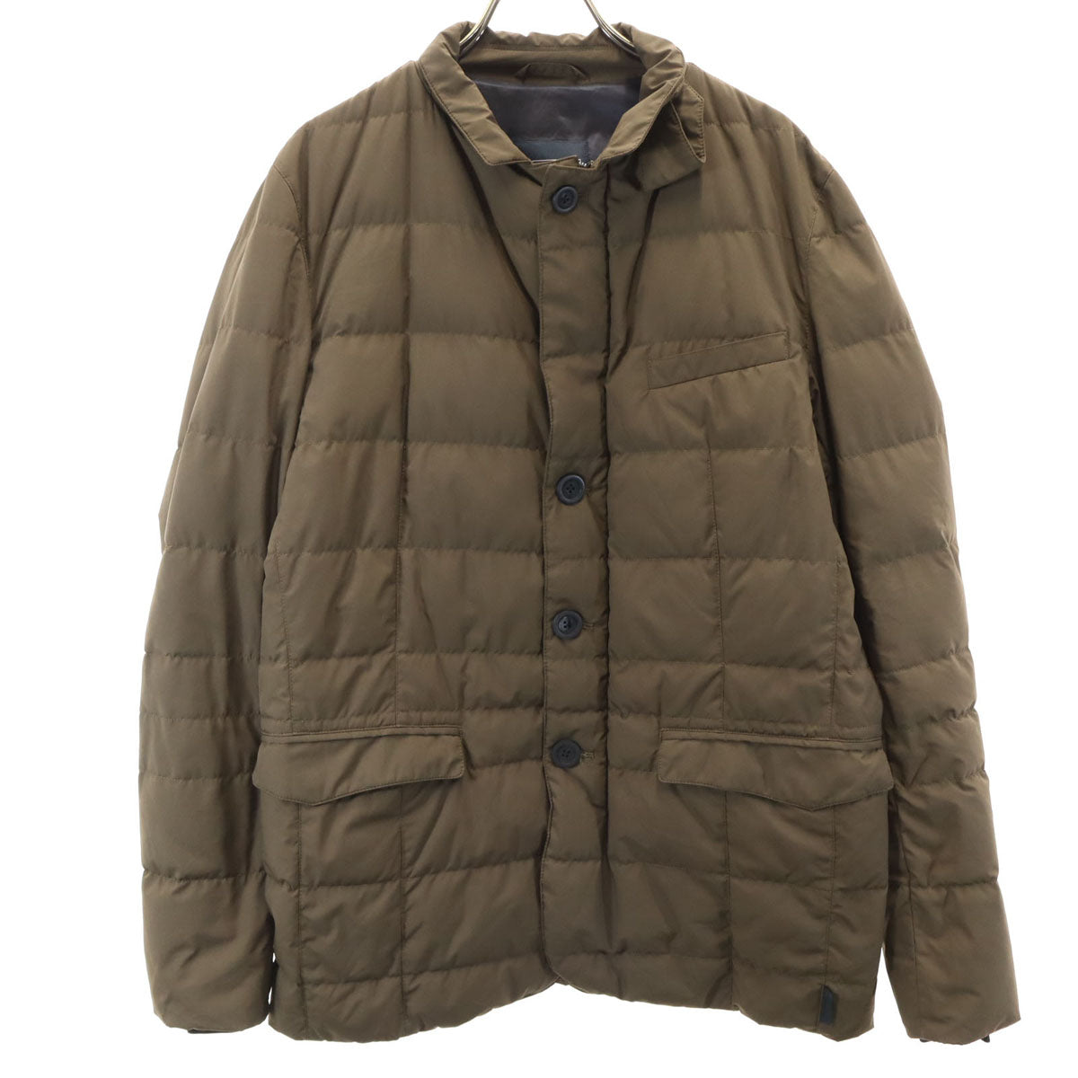 Herno ヘルノ ラミナー ダウンジャケット 48 カーキブラウン メンズ