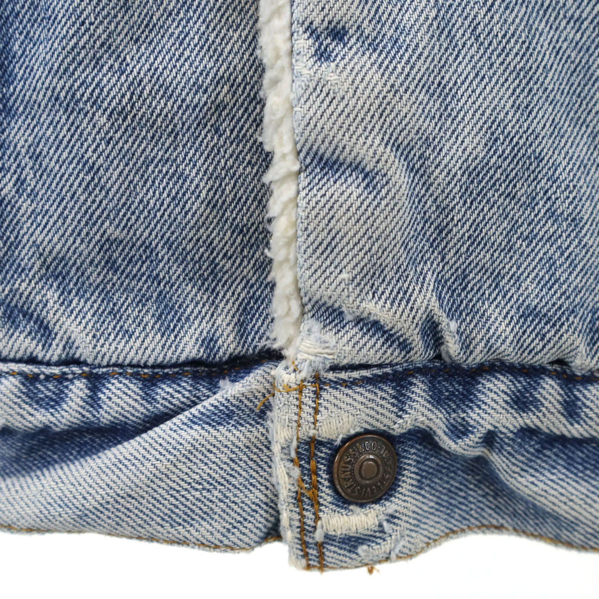 Levi's リーバイス 80s USA製 ヴィンテージ デニムジャケット 38R ブルー 裏ボア メンズ