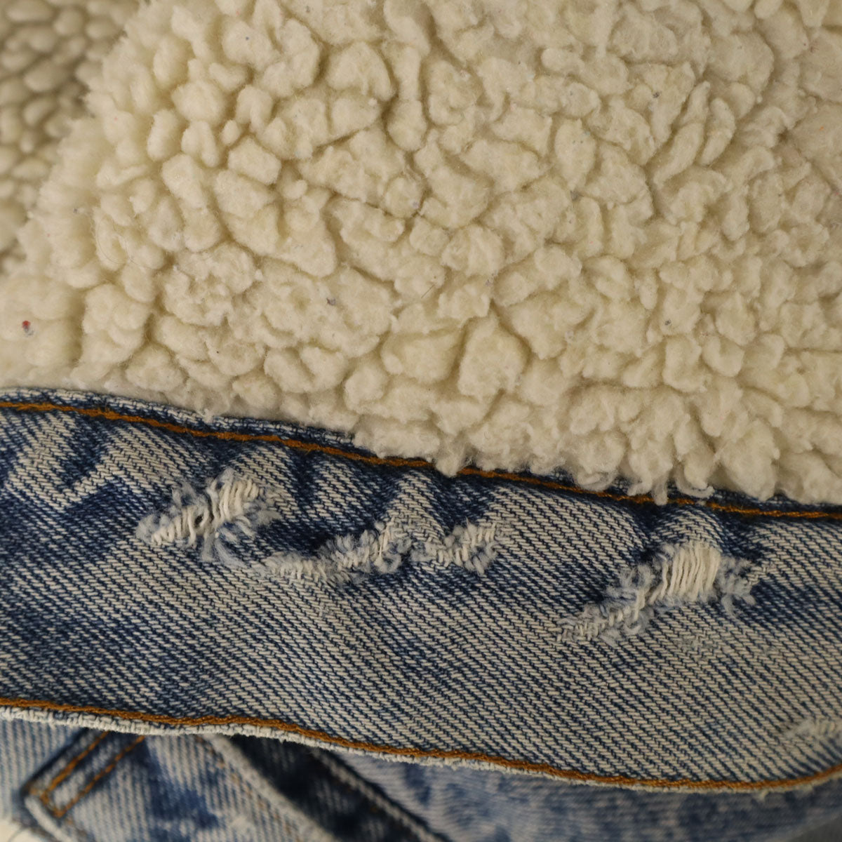 Levi's リーバイス 80s USA製 ヴィンテージ デニムジャケット 38R ブルー 裏ボア メンズ