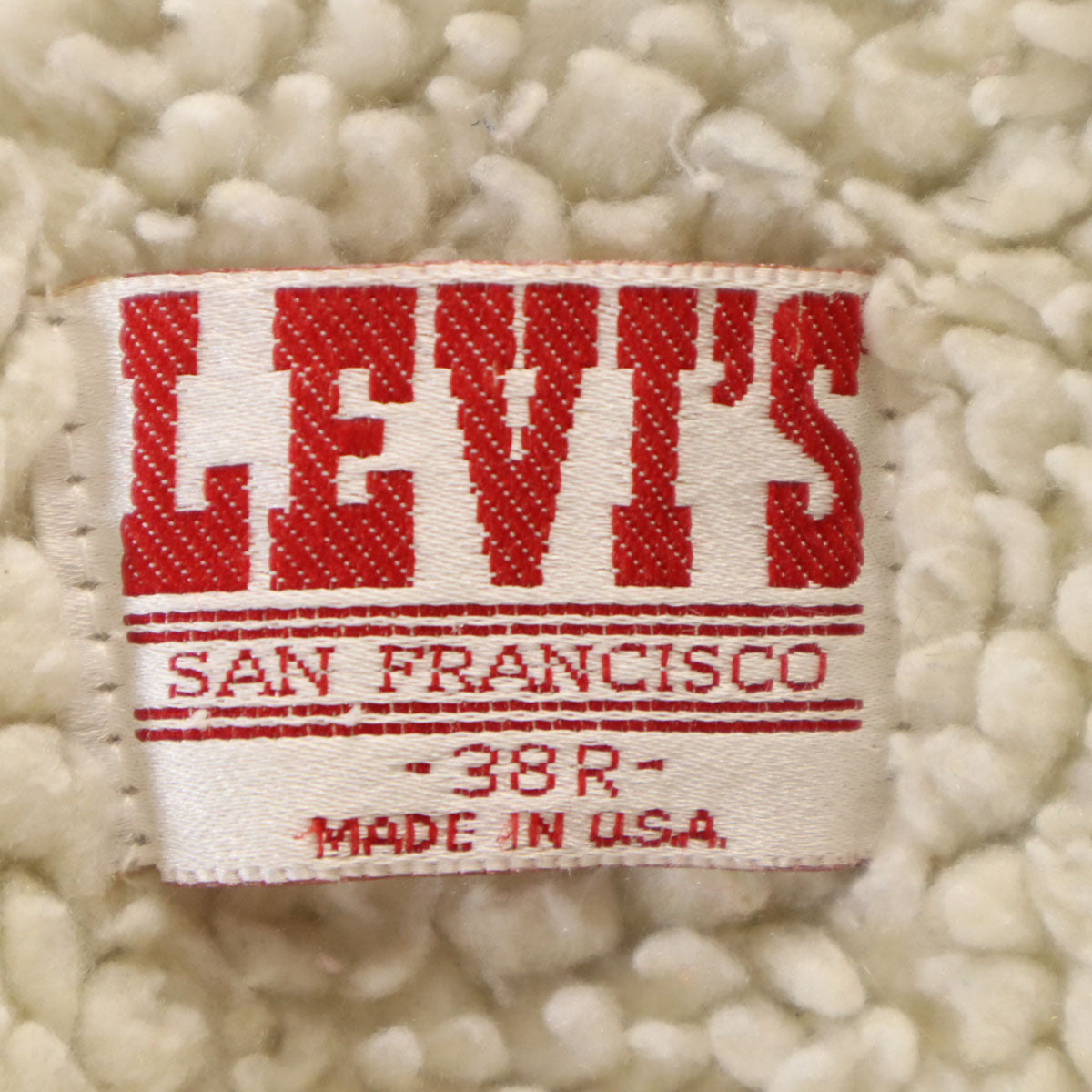 Levi's リーバイス 80s USA製 ヴィンテージ デニムジャケット 38R ブルー 裏ボア メンズ