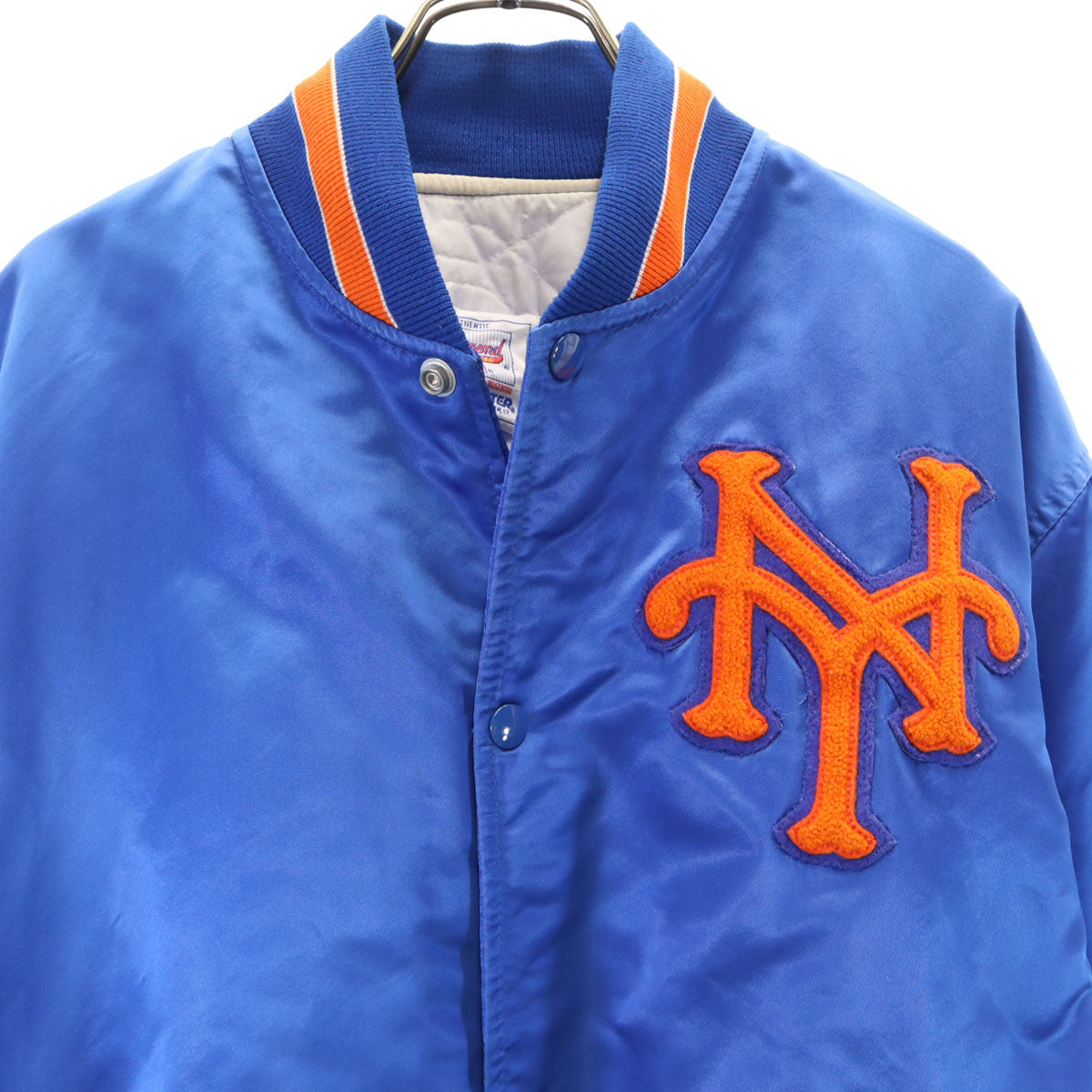 STARTER スターター 90s NLB USA製 オールド スタジャン L ブルー メンズ