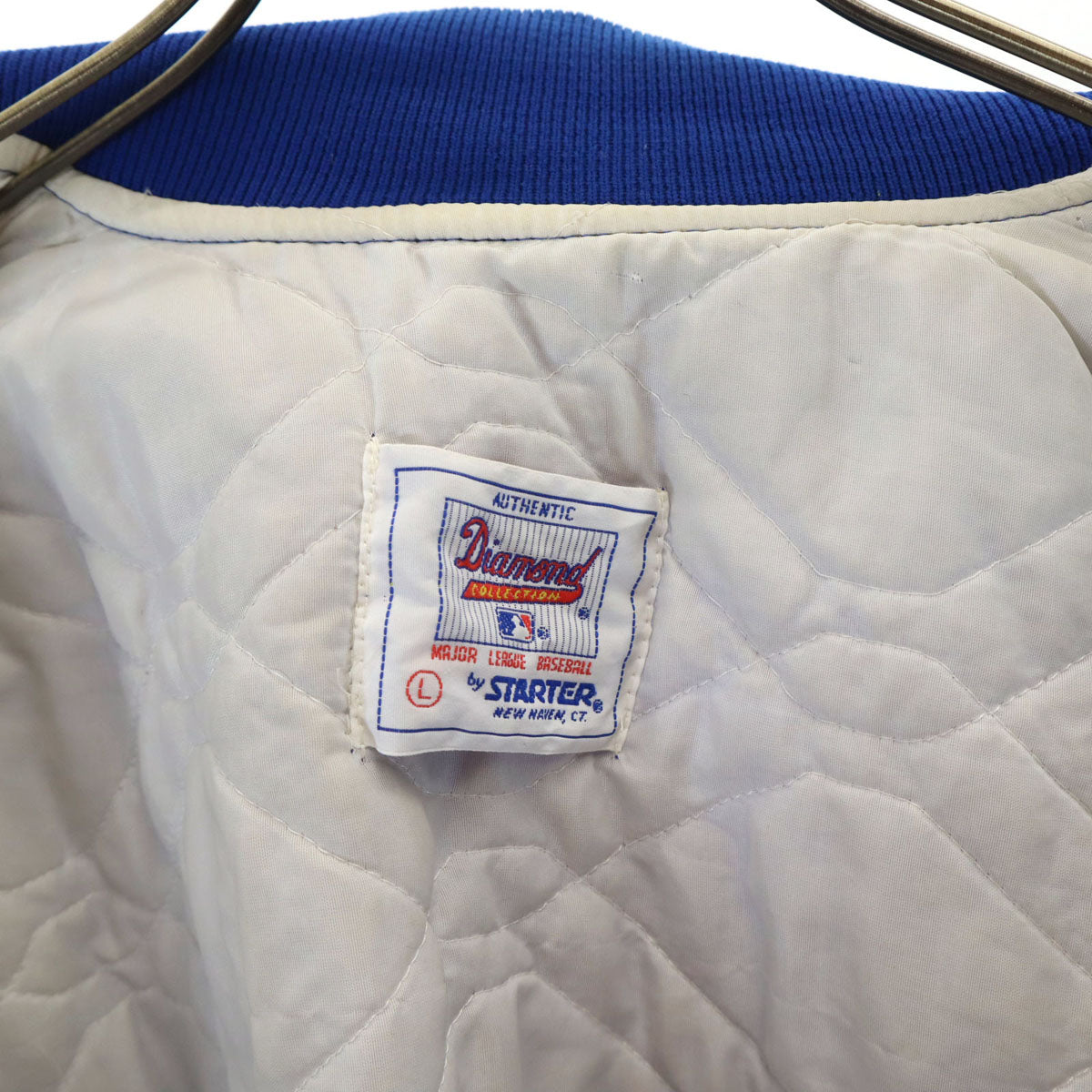 STARTER スターター 90s NLB USA製 オールド スタジャン L ブルー メンズ