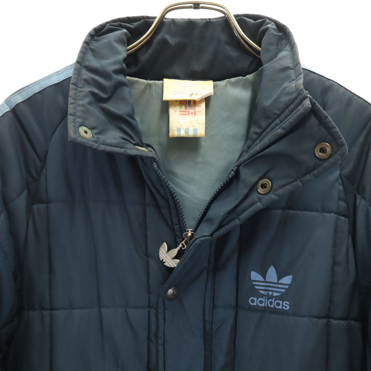 adidas アディダス 中綿コート S ネイビー メンズ