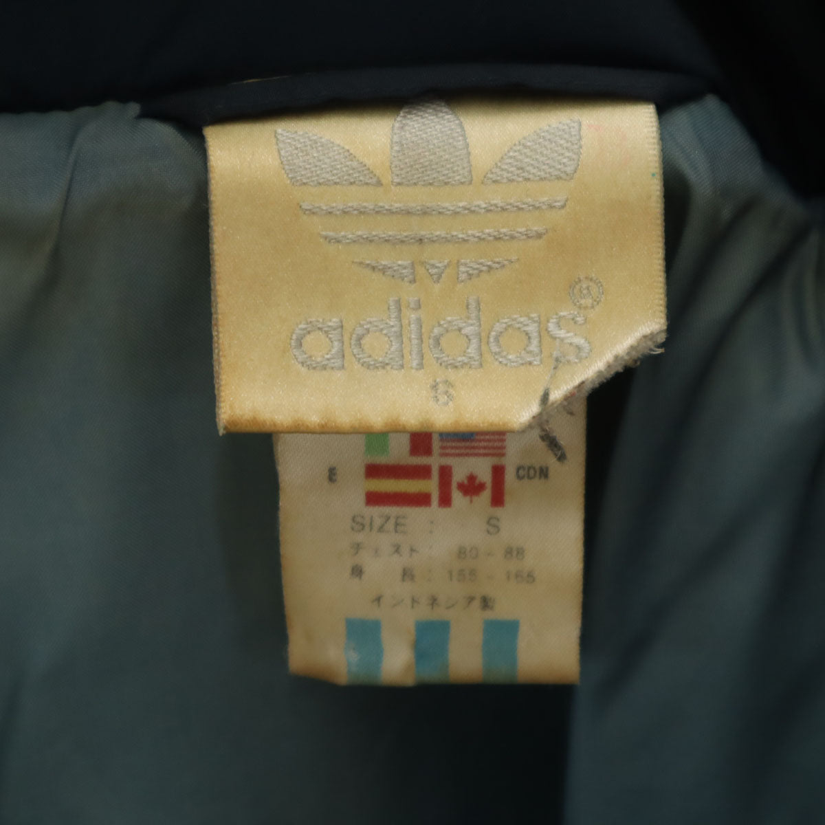 adidas アディダス 中綿コート S ネイビー メンズ