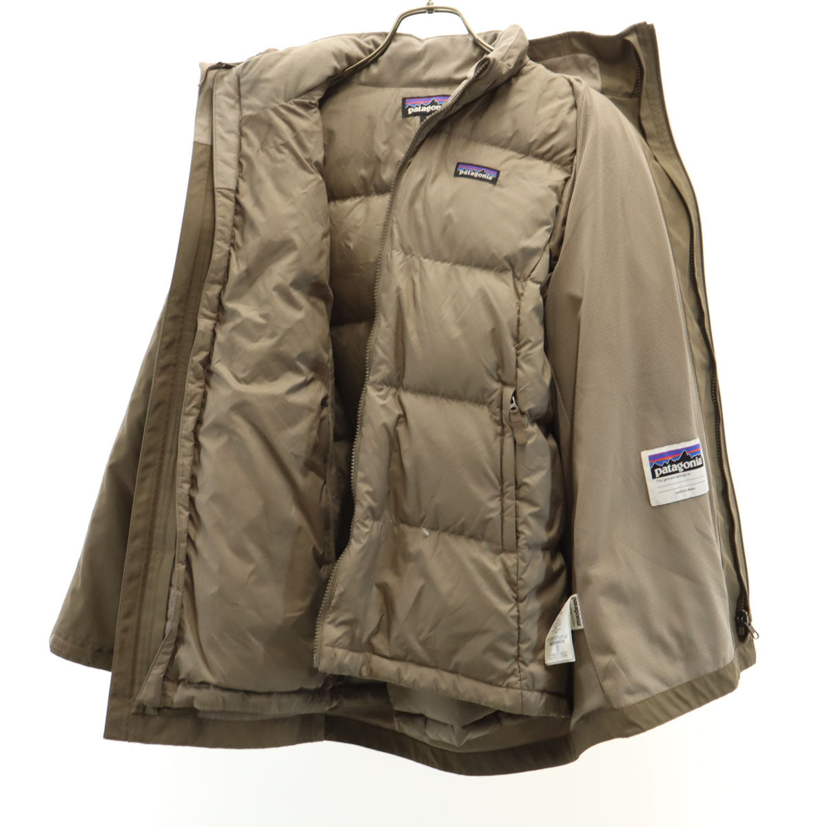 patagonia パタゴニア ボーイズ トレス スリーインワン ジャケット XL 14 アッシュブラウン 68025FA20 アウトドア ダウンライナー付き キッズ