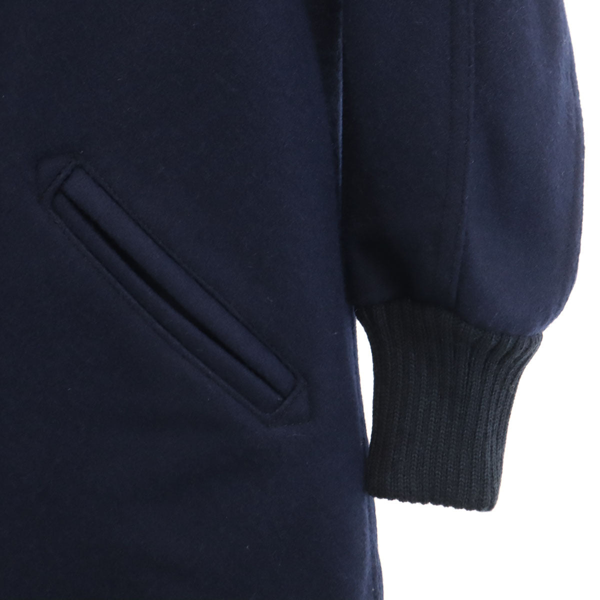 未使用 SKOOKUM スクーカム USA製 メルトン コート 32 ネイビー レディース