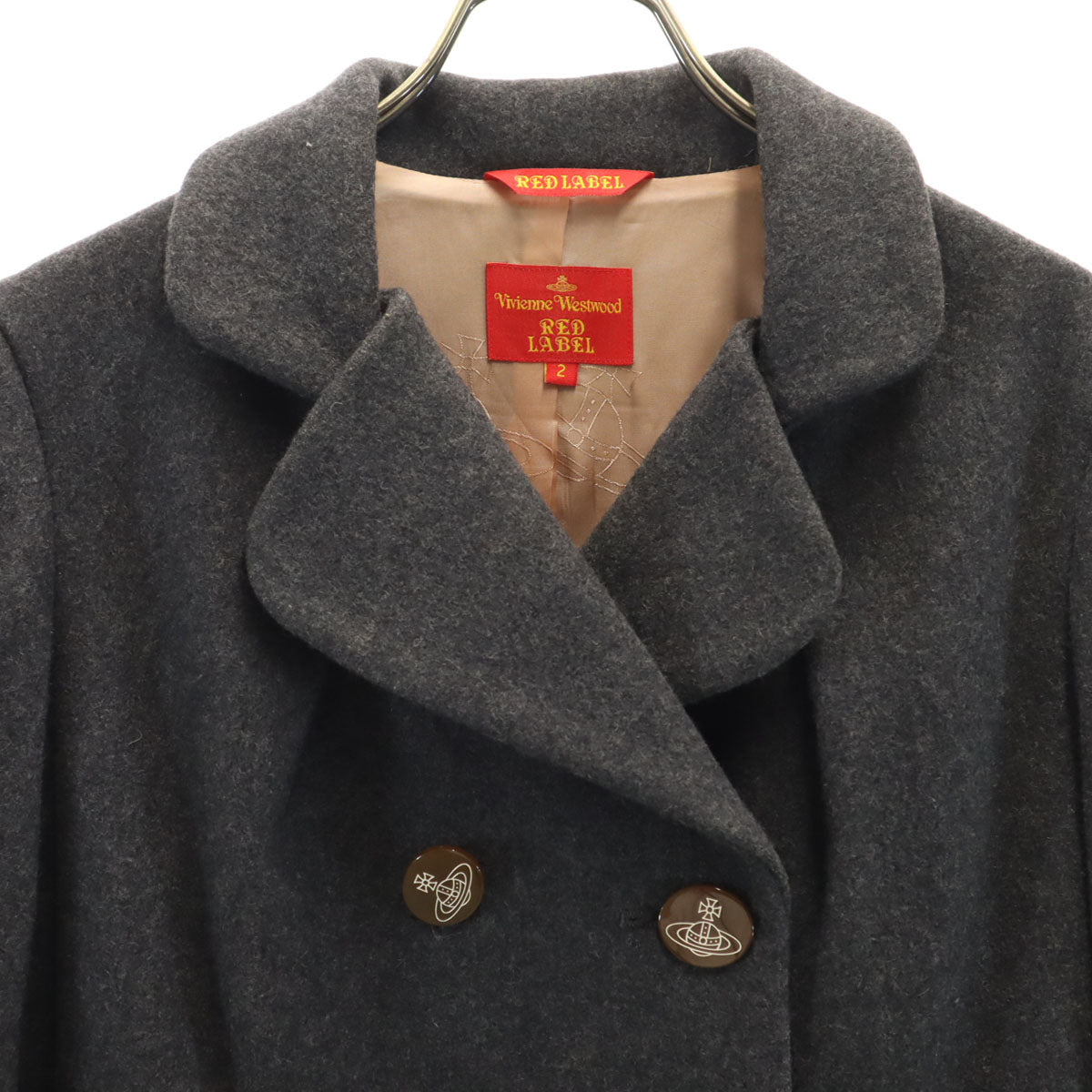 Vivienne Westwood Red Label ヴィヴィアンウエストウッド レッドレーベル 日本製 ジャケット 2 グレー レディース