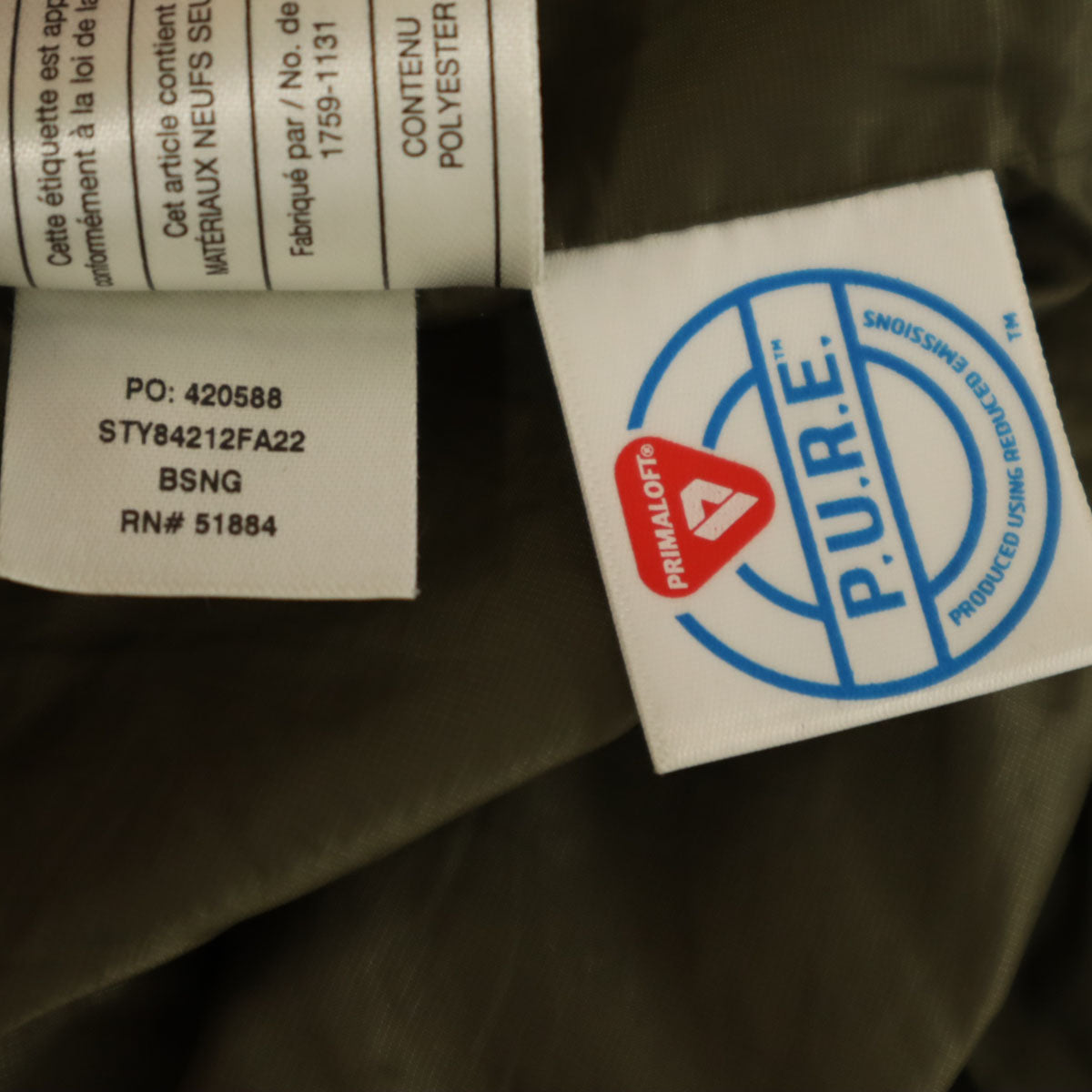 patagonia パタゴニア ナノパフ ジャケット M カーキ アウトドア STY84212FA22 メンズ