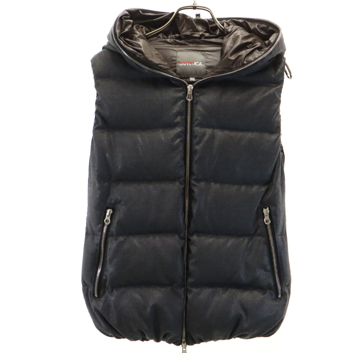 DUVETICA デュベティカ ブルガリア製 ダウンベスト 40 グレー レディース