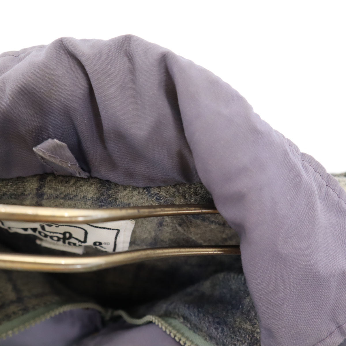 WOOLRICH WOMAN ウールリッチウーマン 70s USA製 ヴィンテージ 白タグ ジャケット S パープルグレー レディース