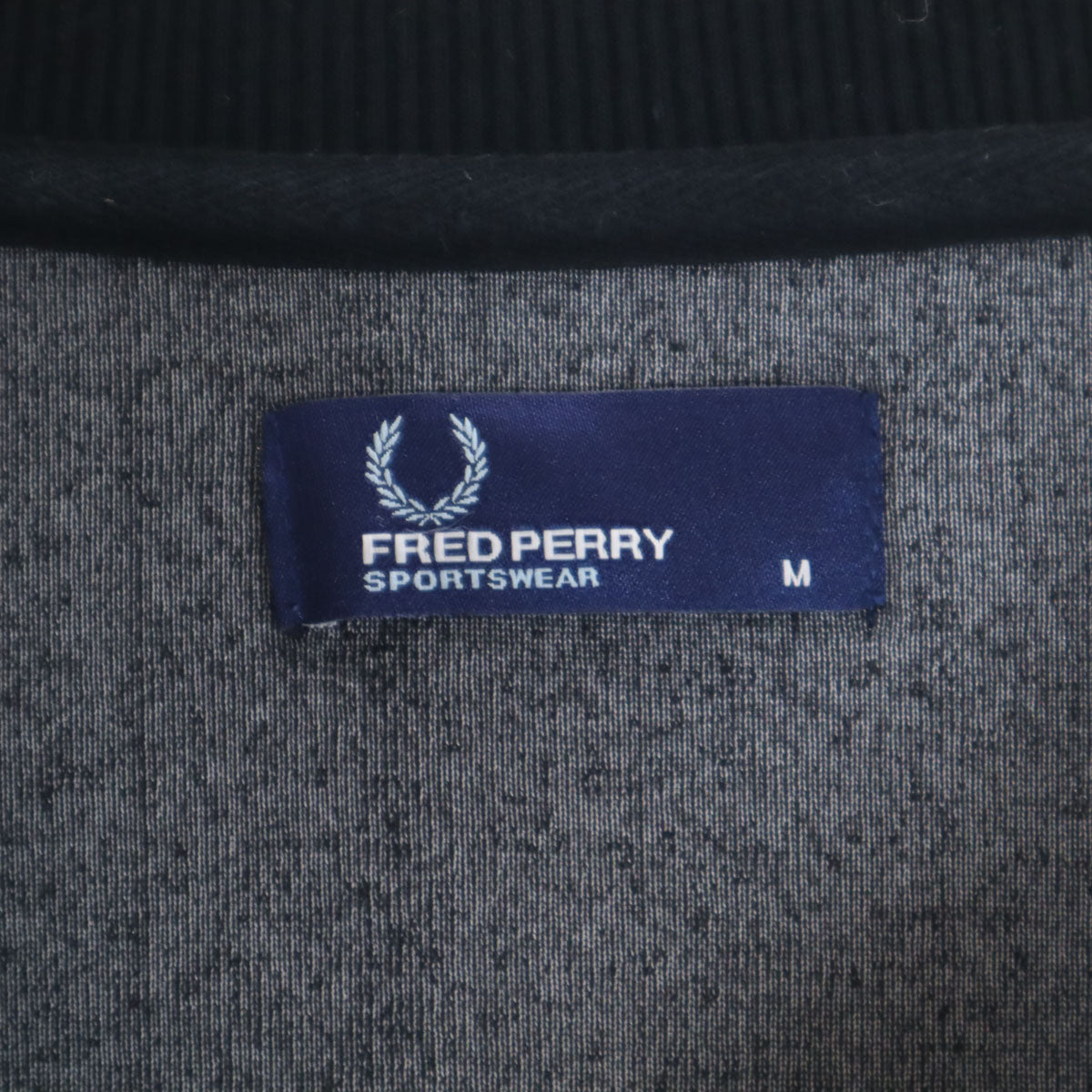 FRED PERRY フレッドペリー ポルトガル製 ベロア トラックジャケット M ブラック メンズ
