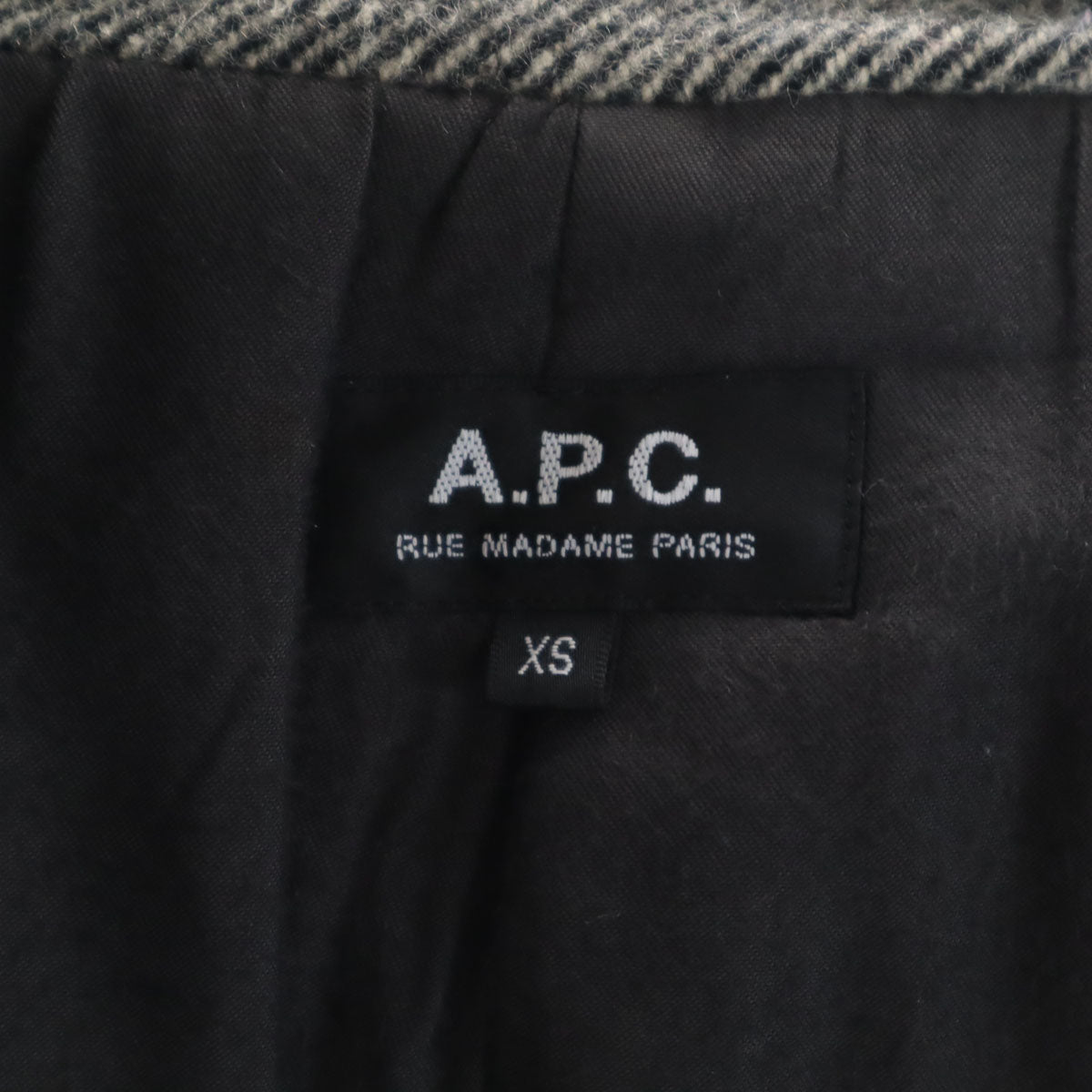 A.P.C. アーペーセー フーデット コート XS グレー メンズ