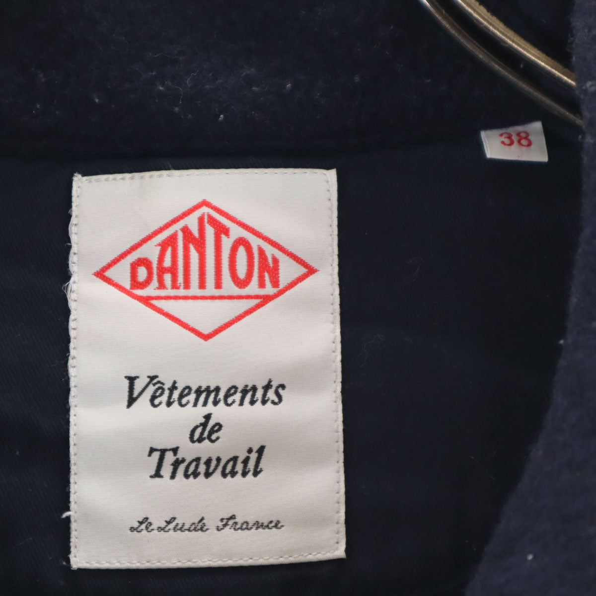 Danton ダントン ウールモッサ ジャケット 38 ネイビー メンズ