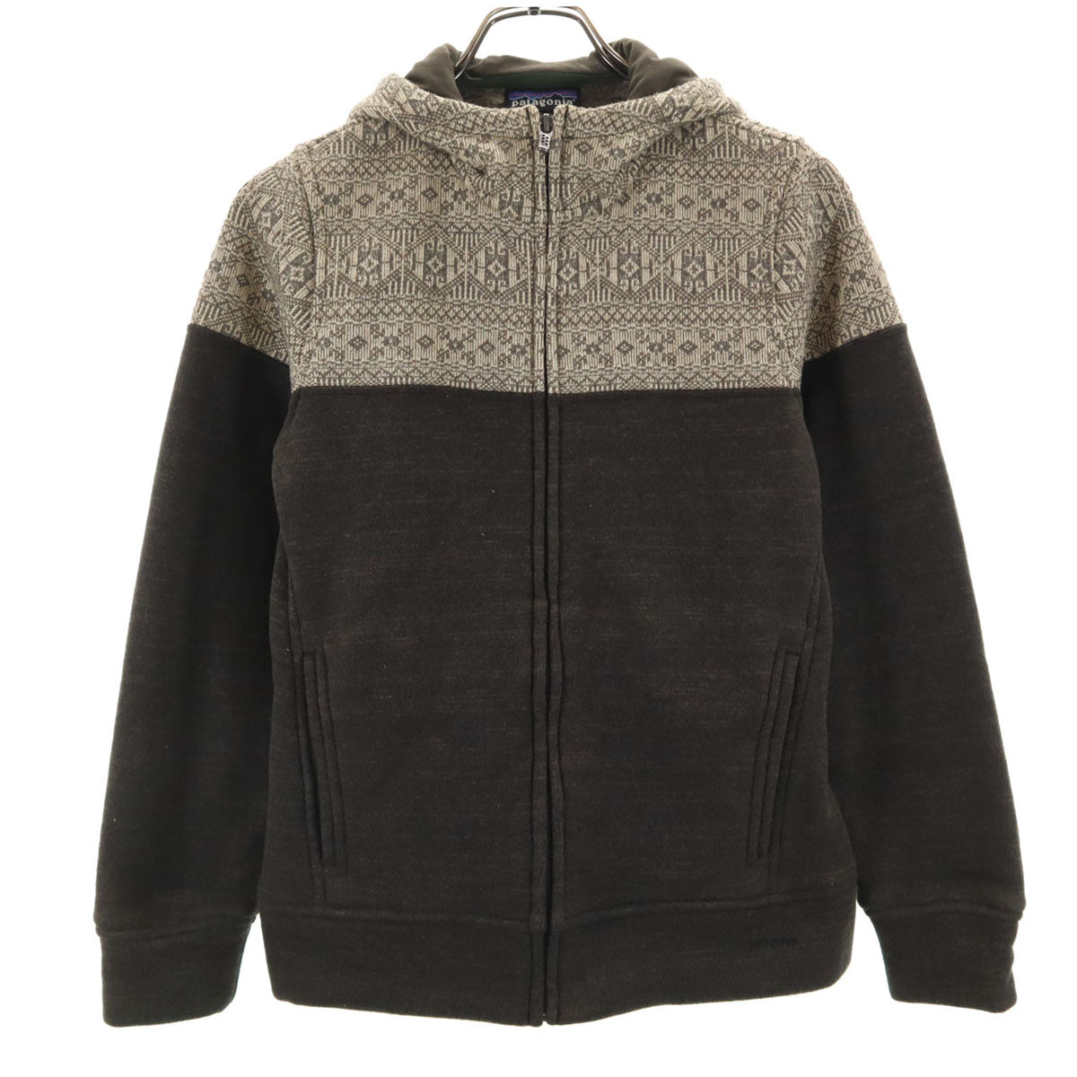 patagonia パタゴニア ジップパーカー XS ブラウン アウトドア 25085FA12 レディース