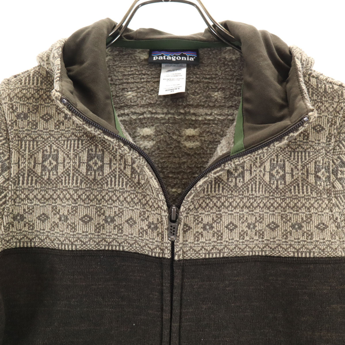patagonia パタゴニア ジップパーカー XS ブラウン アウトドア 25085FA12 レディース