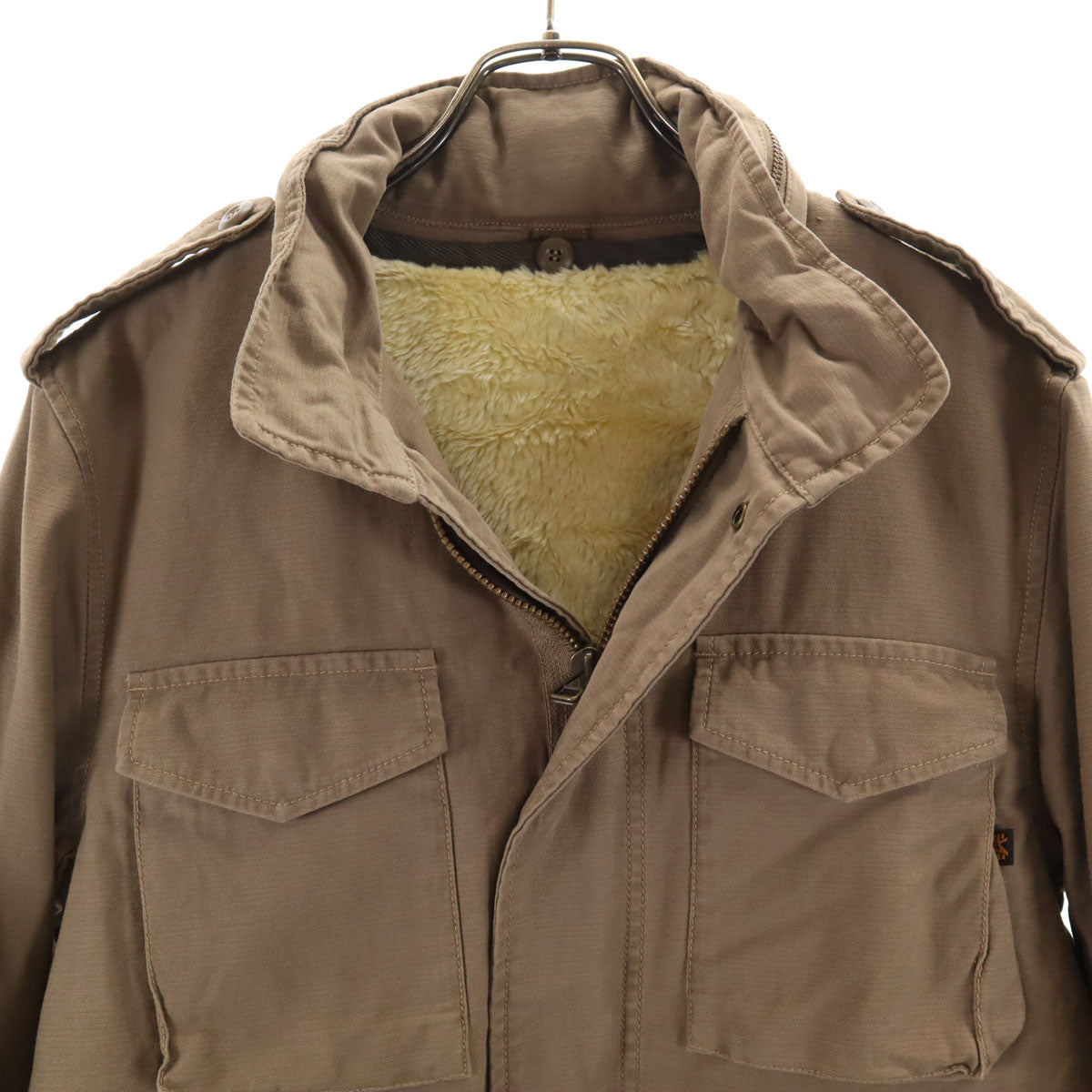 ALPHA INDUSTRIES INC アルファインダストリーズ フライトジャケット M カーキベージュ ベストライナー付き メンズ