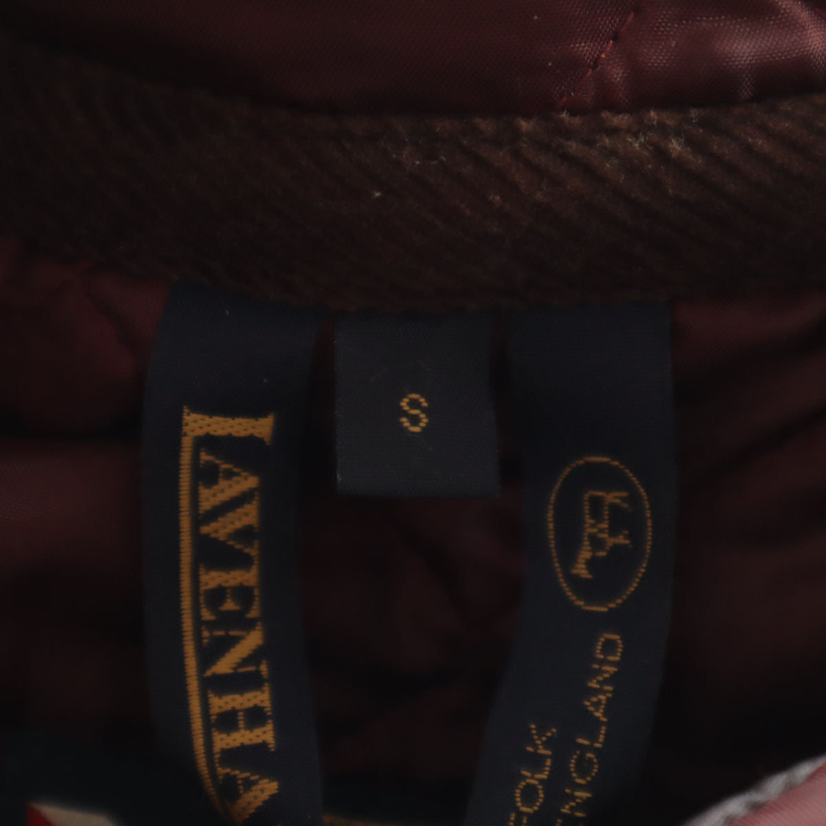 美品 LAVENHAM ラベンハム イングランド製 キルティング オイルドジャケット S ブラウン系 メンズ