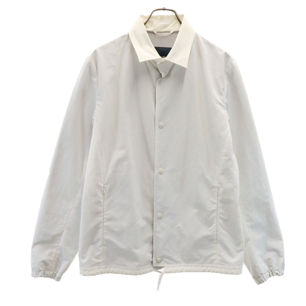 Herno ヘルノ イタリア製 長袖 コーチジャケット 48 ホワイト メンズ