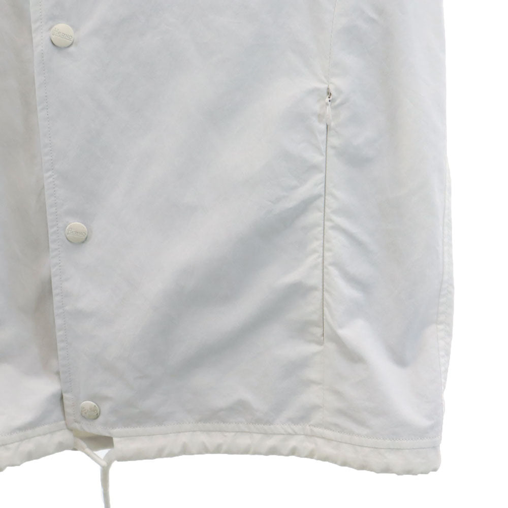Herno ヘルノ イタリア製 長袖 コーチジャケット 48 ホワイト メンズ