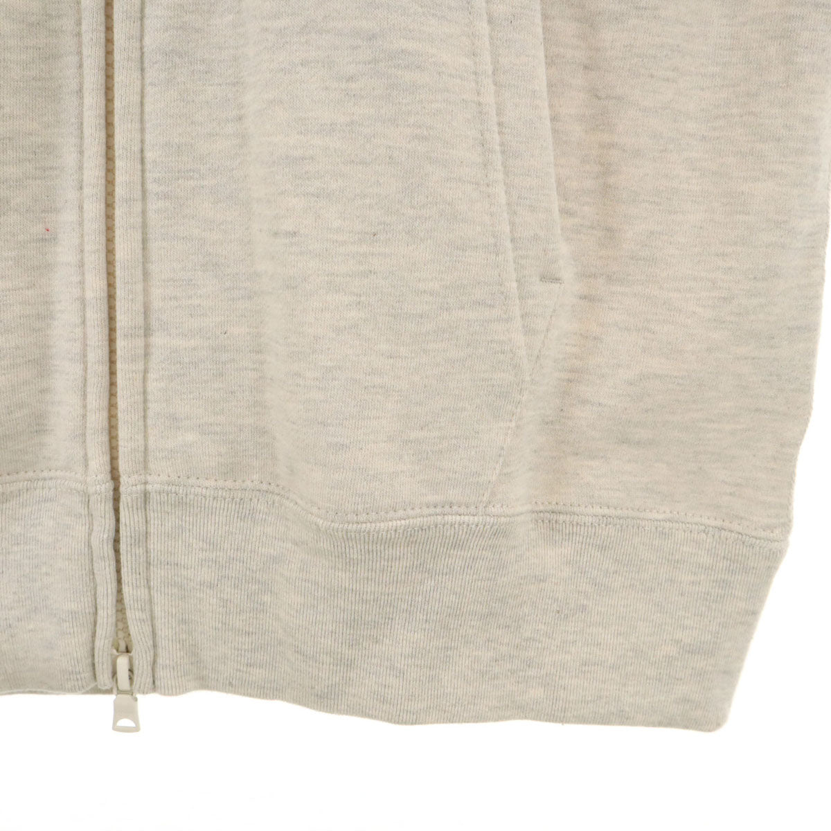 A BATHING APE アベイシングエイプ 長袖 スウェット ジップパーカー S グレー 裏起毛 メンズ