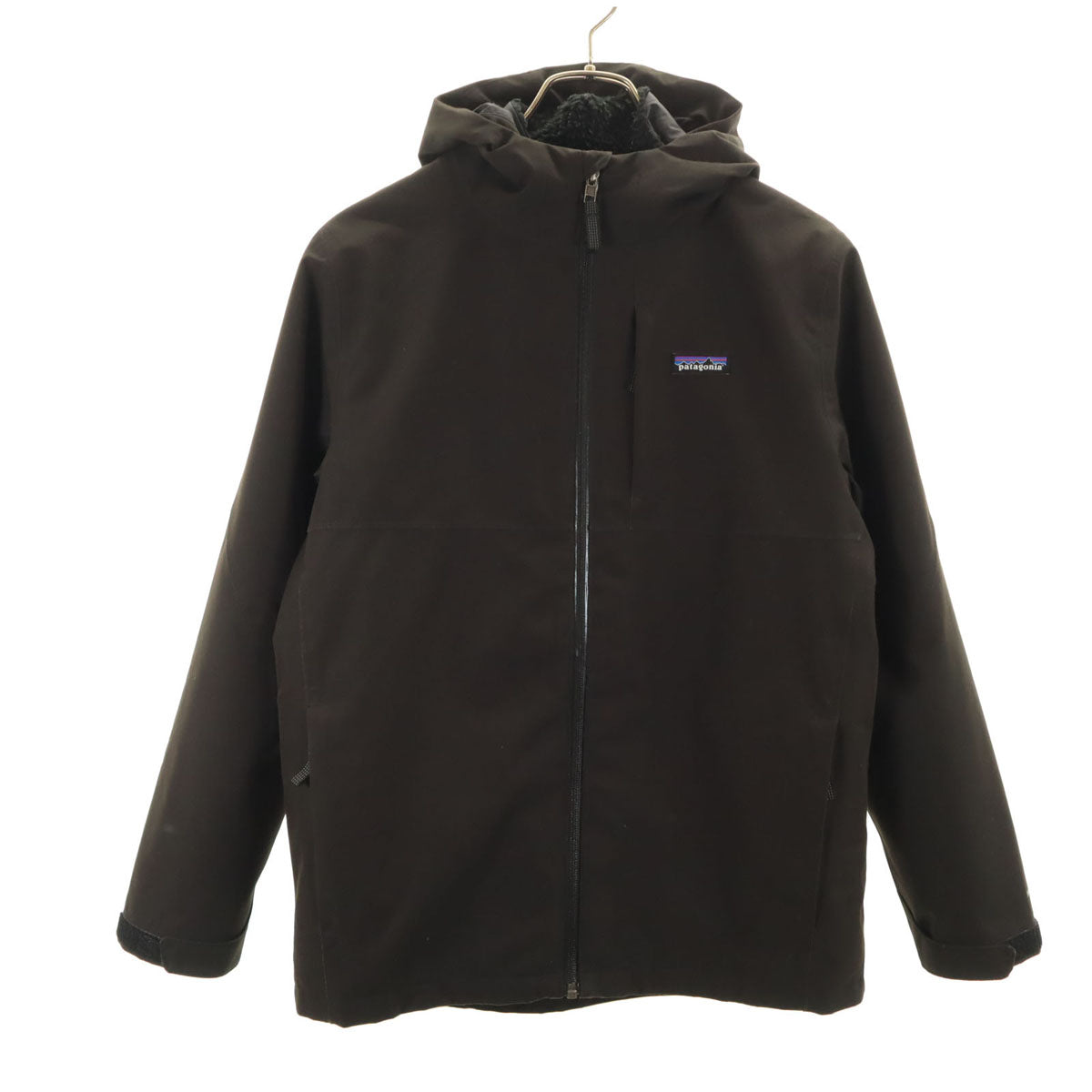 patagonia パタゴニア 4-in-1 エブリデー ジャケット XL 14 チャコール 68035FA21リ バーシブルライナー付き アウトドア キッズ